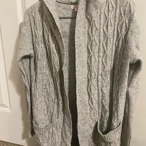 Cardigan hoodie